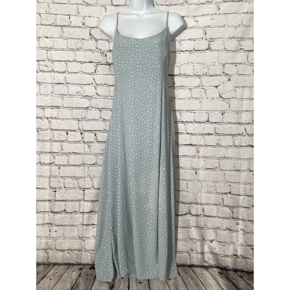 Brandy Melville Dresses & Skirts - Brandy Melville Floral Maxi Dress Light Blue Ditsy Flower Adjustable Strap OS